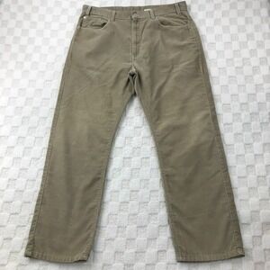 Vintage Levi's Pants Mens 38x30 Beige Corduroy Y2K 505 Straight Leg Regular Fit